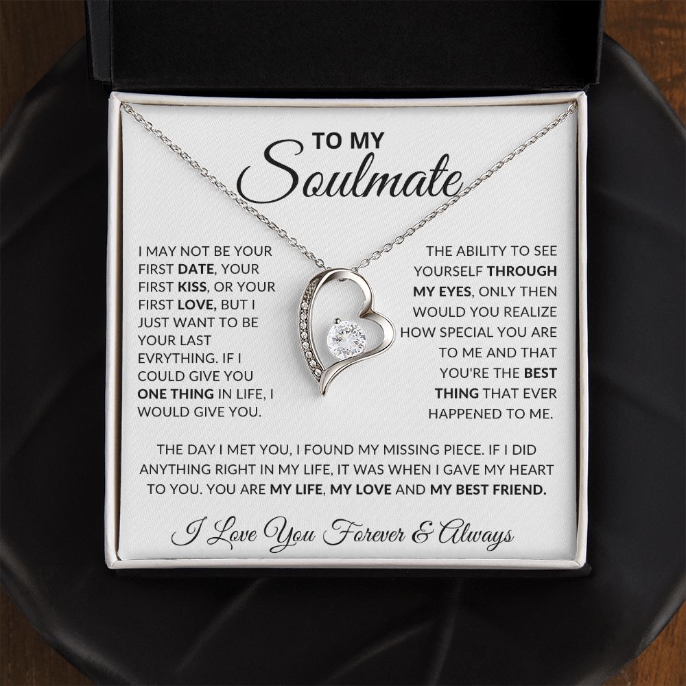 To My Soulmate- Forever Love Necklace