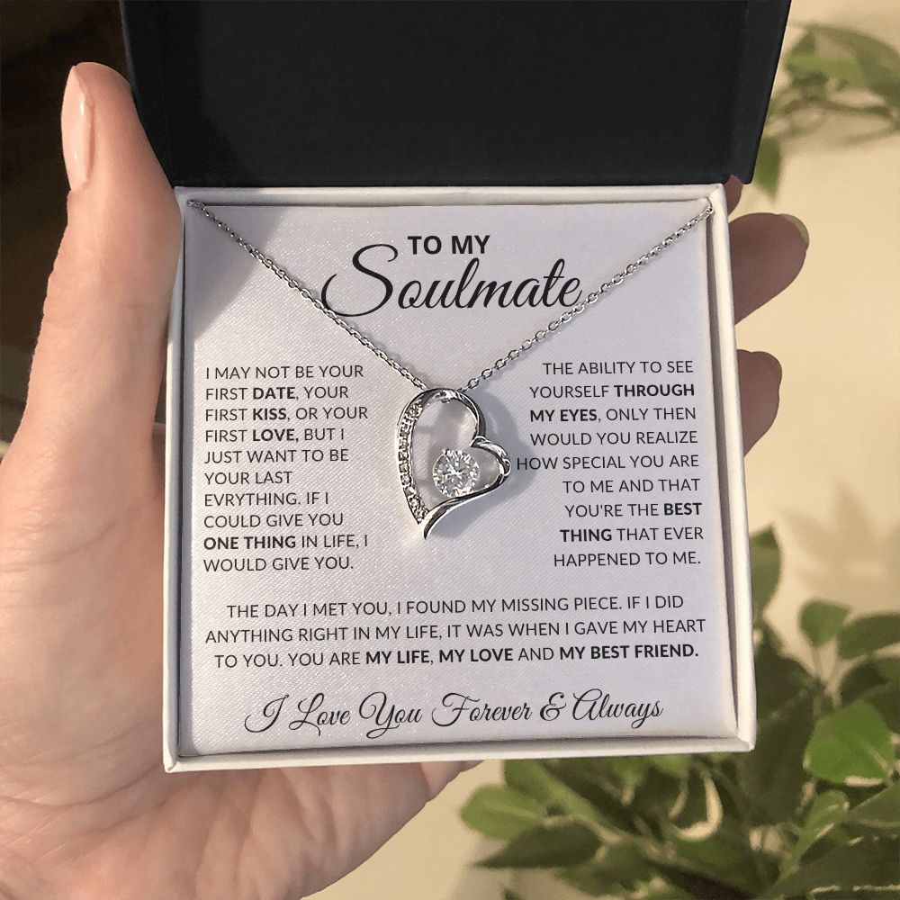 To My Soulmate- Forever Love Necklace